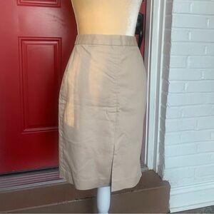 Banana Republic Straight Mid Length Tan Skirt